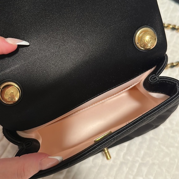 Chanel mini flap bag with top handle. Limited edition with Swarovski details - Picture 7 of 9